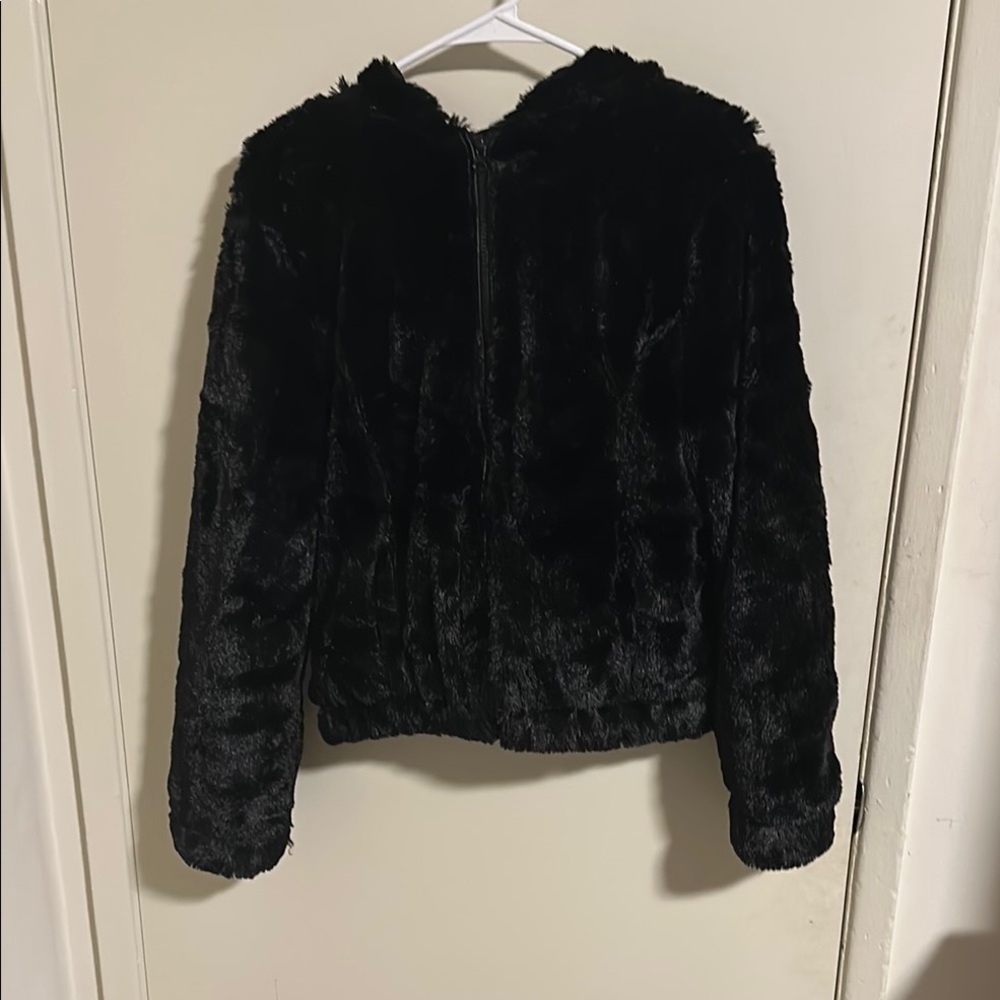 Women's Black Faux Fur Jacket